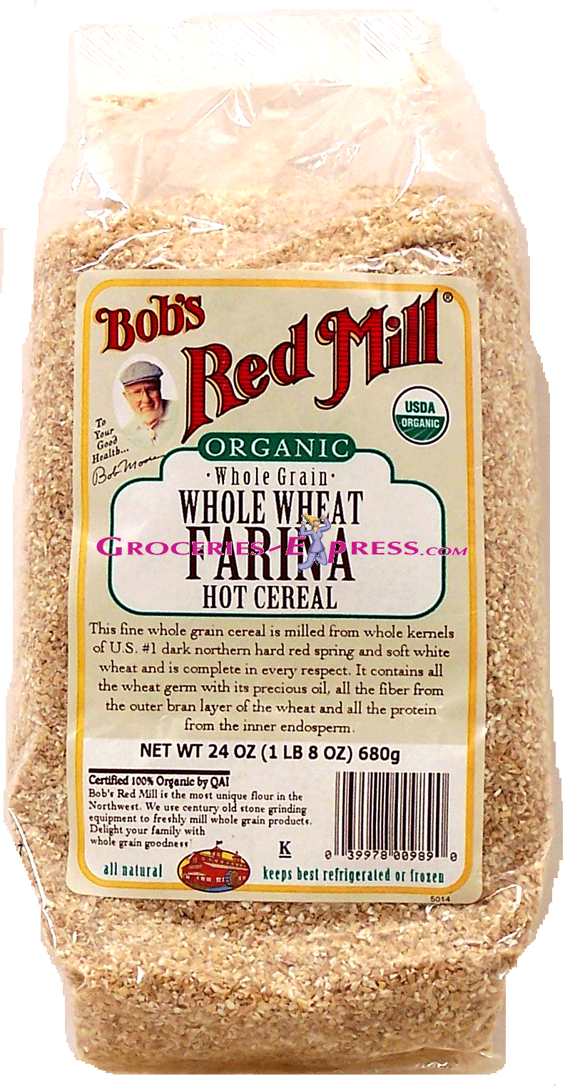 Bob's Red Mill&nbsp;&nbsp;farina hot cereal, organic whole grain whole wheat Full-Size Picture